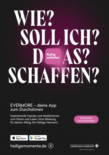 Plakat Evermore-App – Slogan 2