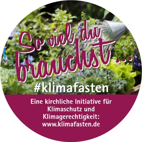 Klimafasten – Aufkleber