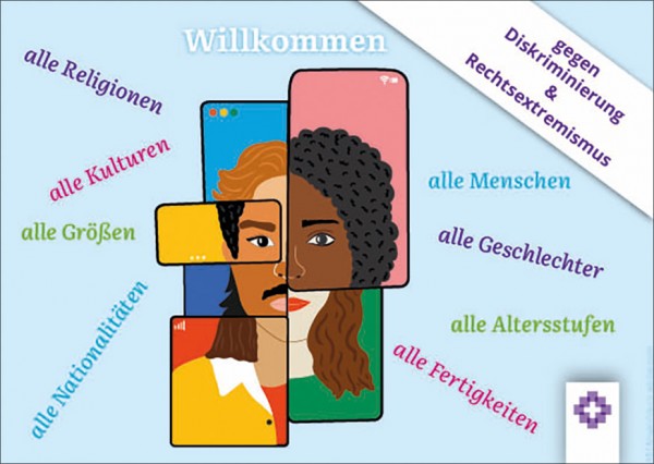 Willkommen – Postkarte